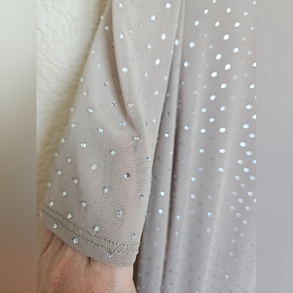 Off-The-Shoulder Rhinestone Maxi Dress - Picture 5 of 10